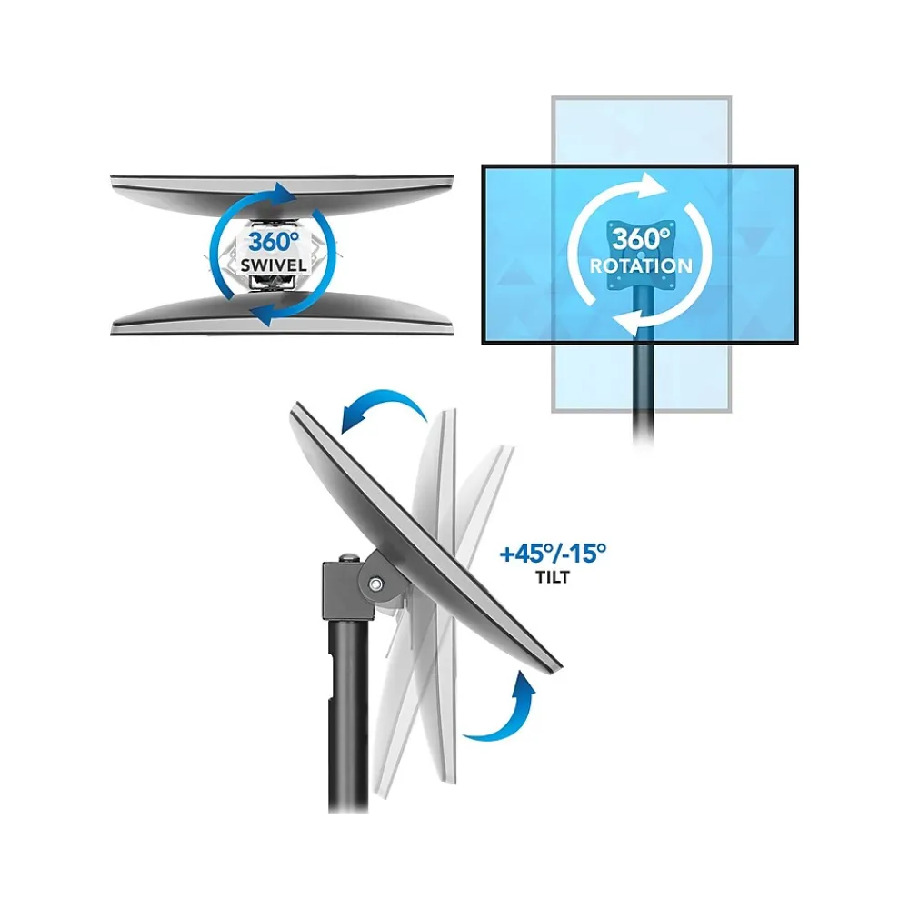 Clearance Mount-It! Adjustable POS Monitor Mount, Up to 23", Black (MI-3795)