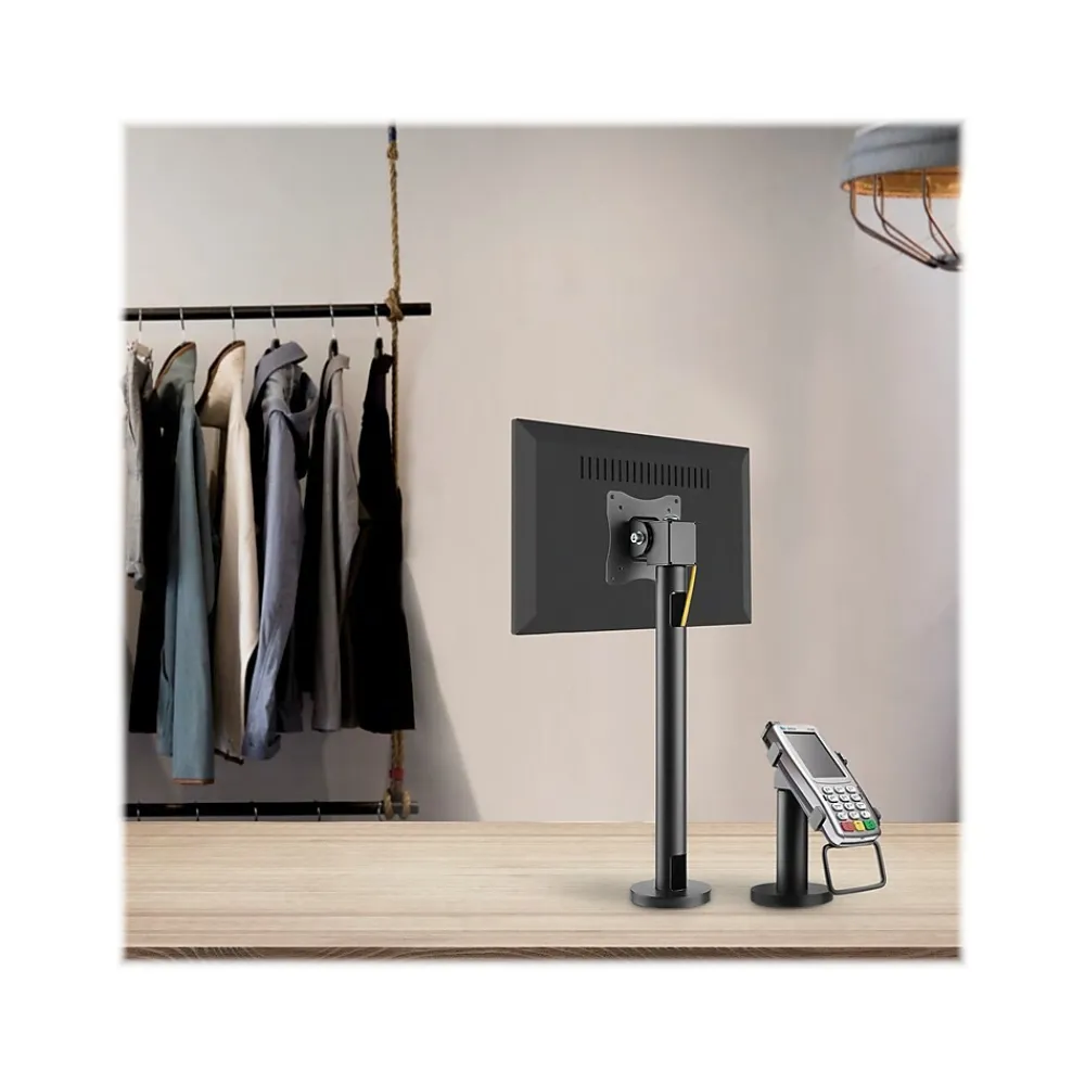 Clearance Mount-It! Adjustable POS Monitor Mount, Up to 23", Black (MI-3795)