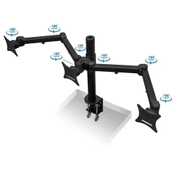 Hot Mount-It! Adjustable Triple Monitor Mount, Up to 32