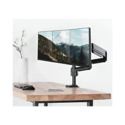 Clearance Mount-It! Adjustable Triple Monitor Mount with Gas Spring Arms, Up to 27