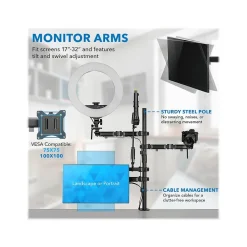 Clearance Mount-It! All-in-One Adjustable Studio Camera Setup Dual Mount, Up to 32