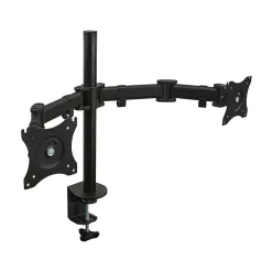 Sale Mount-It! Dual Monitor Arms, Up To 27" Monitors, Black (MI-1752)