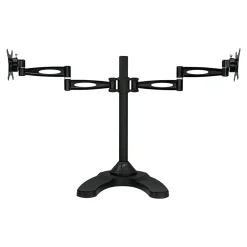 Mount-It! Dual Monitor Stand, Up To 27" Monitors, Black (MI-792)
