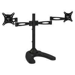 Mount-It! Dual Monitor Stand, Up To 27" Monitors, Black (MI-792)