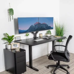 Standing Desks*Mount-It! Dual Motor 60"W Electric Adjustable Standing Desk, Black (MI-18121)