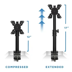 Hot Mount-It! Height Adjustable Single Monitor Desk Mount for 13