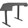 Standing Desks*Mount-It! MI-15003 47"W L-Shaped Adjustable Particle Board Standing Desk, Black (MI-15003)