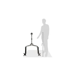 Discount Mount-It! Modular Adjustable Monitor Mount, Up to 27" Monitors, Gray/Silver (MI-45111B)