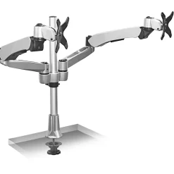 Discount Mount-It! Modular Desk Mount Adjustable Monitor Arm, Up to 24" Monitors, Gray/Silver (MI-45111)