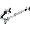 Sale Mount-It! Modular Dual Adjustable Monitor Arms, Up to 30" Monitors, Gray/Silver (MI-45114)