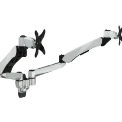 Sale Mount-It! Modular Dual Adjustable Monitor Arms, Up to 30" Monitors, Gray/Silver (MI-45114)