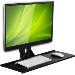 Online Mount-It! Monitor and Keyboard Wall Mount Bracket, Standing Workstation with Floating Keyboard, VESA Mount Required (MI-7917)