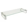 Best Mount-It! Monitor Stand, Clear/Silver (MI-7262-DS)