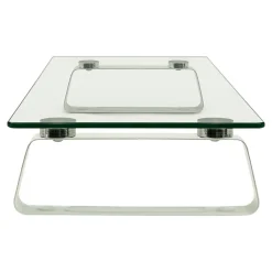 Best Mount-It! Monitor Stand, Clear/Silver (MI-7262-DS)
