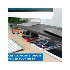 Outlet Mount-It! Monitor Stand for Up to 2 Monitors, 39.4