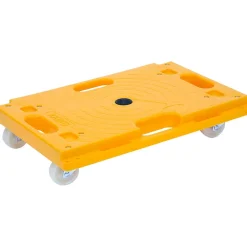 Mount-It! Small Platform Mover Dolly, 220 lb. Capacity, Yellow (MI-926)