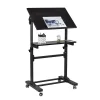 Standing Desks*Mount-It! 24"W Lectern Adjustable Steel Standing Podium, Black (MI-7941)