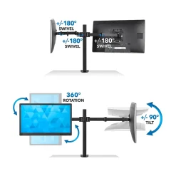 Clearance Mount-It! Mount-lt! Adjustable Full Motion Monitor Arm Mount, Up to 32