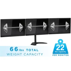 Online Mount-It! Mount-lt! Adjustable Triple Monitor Stand, Up to 27