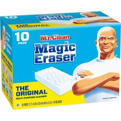 Magic Eraser Original Scrubber, White, 10 Pads/Pack (32333/69516)<Mr. Clean Clearance