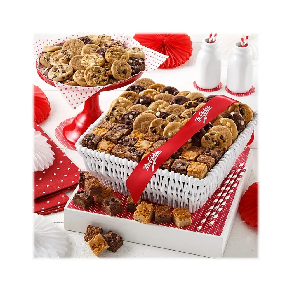 Mrs. Fields Nibblers Cookie and Brownie Bite Basket Variety Pack, 67.2 oz., (ST21EVBSKT023)