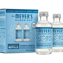 Clean Day Foaming Hand Soap Refill, Rain Water Scent, 2 Fl. Oz., 2/Pack (355609)<Mrs. Meyer's