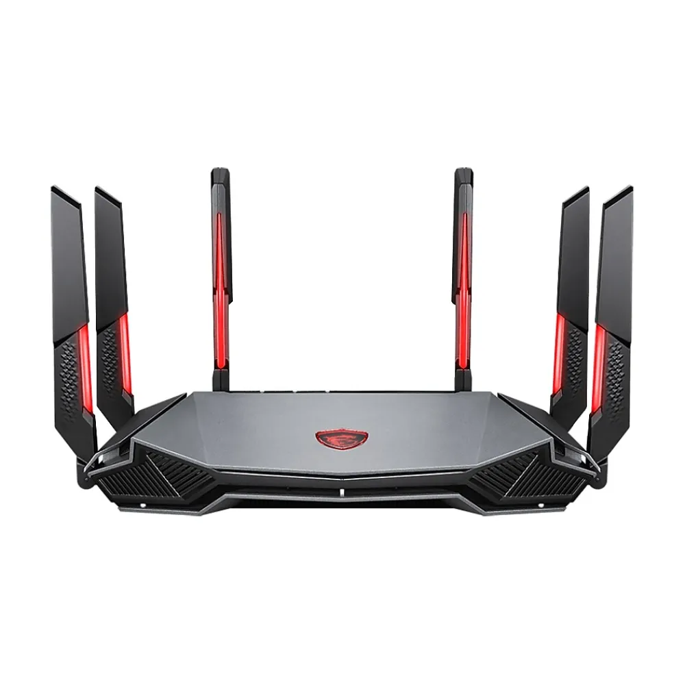Clearance MSI RadiX AXE6600 AX6600 Tri Band MU-MIMO WiFi 6E Gaming Router, Black/Red (RADIXAXE6600)