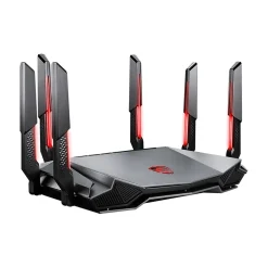 Clearance MSI RadiX AXE6600 AX6600 Tri Band MU-MIMO WiFi 6E Gaming Router, Black/Red (RADIXAXE6600)