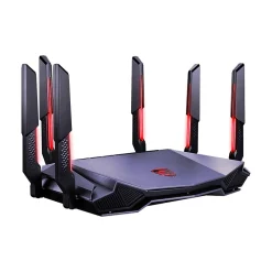 Clearance MSI RadiX AXE6600 AX6600 Tri Band MU-MIMO WiFi 6E Gaming Router, Black/Red (RADIXAXE6600)