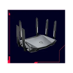 Clearance MSI RadiX AXE6600 AX6600 Tri Band MU-MIMO WiFi 6E Gaming Router, Black/Red (RADIXAXE6600)