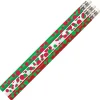 Pencils|Musgrave Pencil Company MUSGRAVE® Dots of Christmas Fun Motivational Pencils, Assorted Colors, Pack of 144 (MUS2528G)