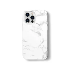 MVMT White Marble Snap Case for iPhone 13 Pro Max (IC7686MB-3X-WHA)
