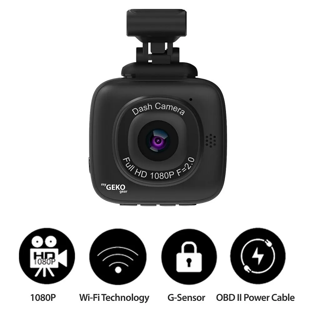 Adesso myGEKOgear Orbit 500 2.1 Megapixel Vehicle Camera, Black (GO5008G)