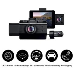 Adesso myGEKOgear Scout Pro 8.3 Megapixel Vehicle Camera, Black (GOSP32G)