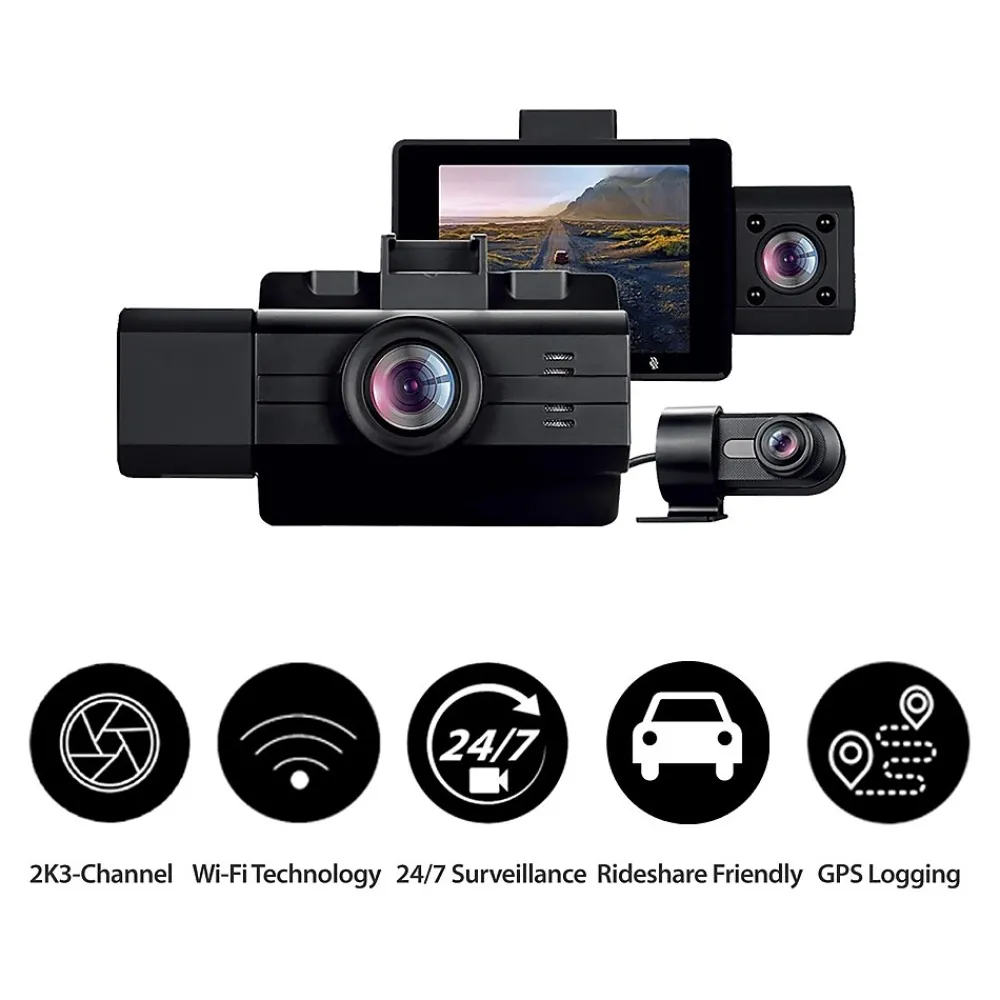 Adesso myGEKOgear Scout Pro 8.3 Megapixel Vehicle Camera, Black (GOSP32G)
