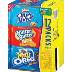 Nabisco Mini Cookies Variety Pack, 1 oz., 48 Packs/Box (NFG02024)