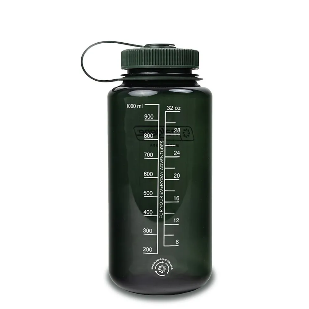 Lunch Totes & Water Bottles|Nalgene Wide Mouth Bottle, Jade, 32 oz. (2020-5332)