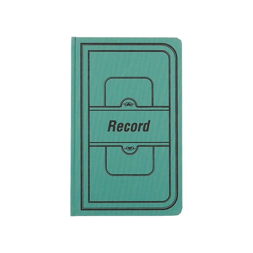 Accounting & Record Journals*National Brand Canvas Tuff Series Record Book, 7.63" x 12.13", Green, 75 Sheets/Book (A66150R)