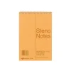 Notepads|National Brand Steno Pad, 6" x 9", Gregg Ruled, Brown, 60 Sheets/Pad (RED36646)