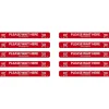 National Marker Temp-Step™ Floor Decal, "Please Wait Here," 2.25" x 20", Red/White, 10 (WFS80A10)