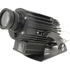 National Marker Virtual Sign: Social Distancing Projector, Please Wait Here, Aluminum, 6.7" x 9.25", Black