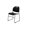 Folding & Stacking*National Public Seating Commercialine 850 Series Ultra Compact Stack Chair, Black, 20 Pack (850-CL/20)