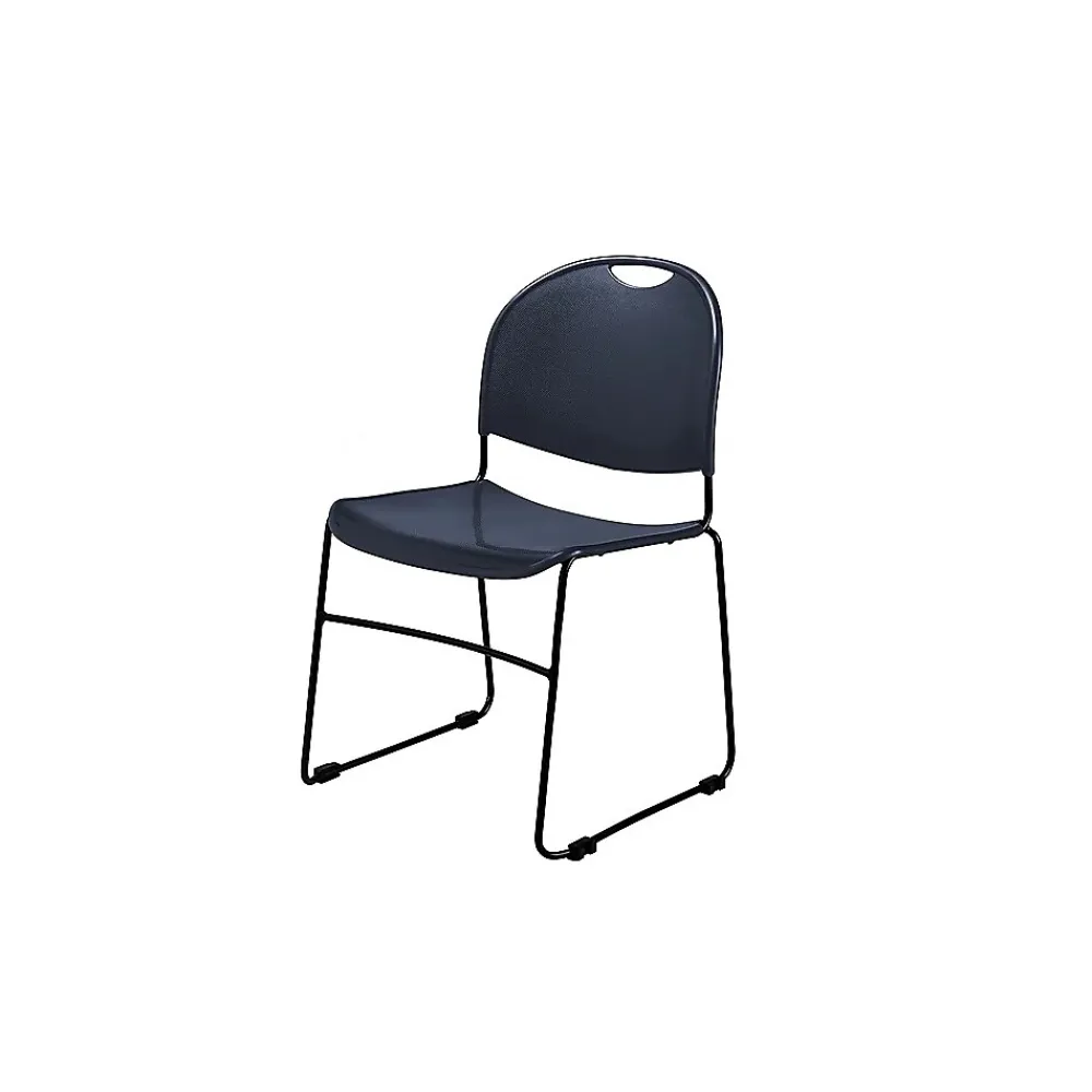 Folding & Stacking*National Public Seating Commercialine 850 Series Ultra Compact Stack Chair, Blue, 40 Pack (855-CL/40)