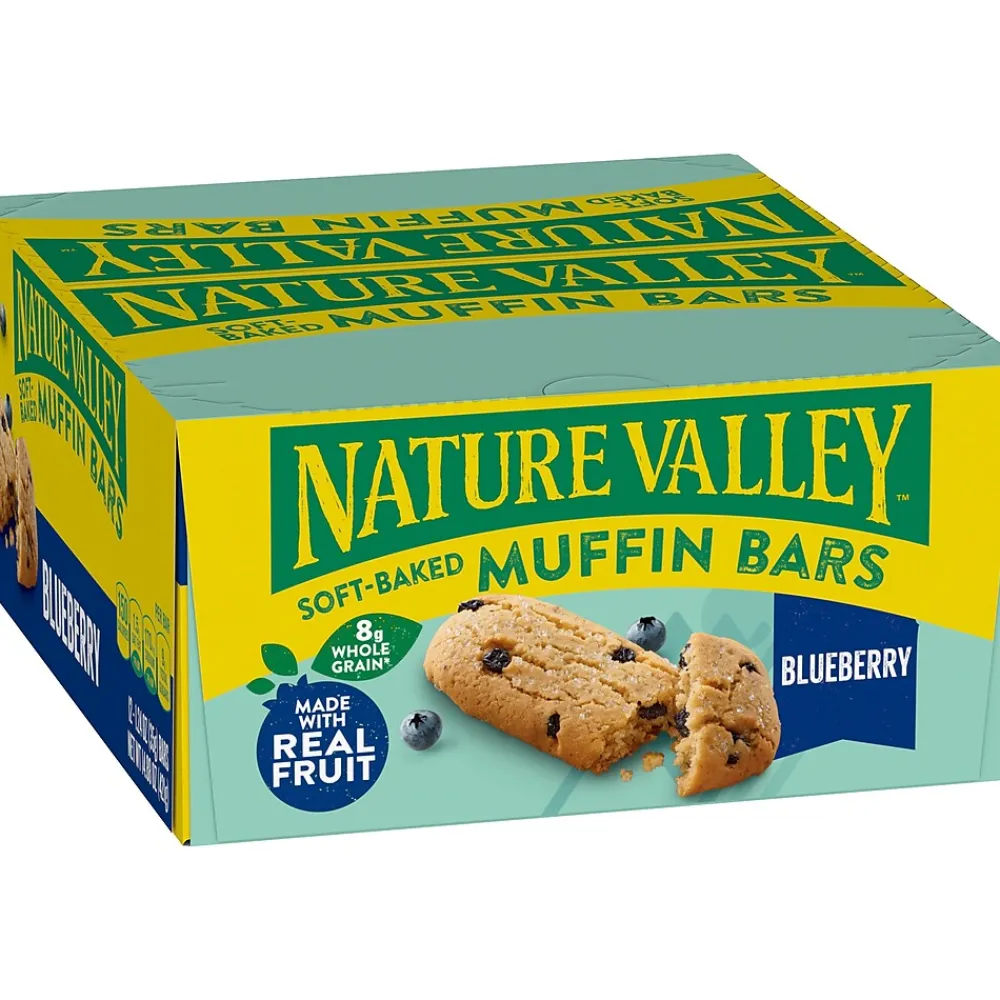 Nature Valley Blueberry Soft-Baked Muffin Bar, 1.24 oz., Dozen (20668000)