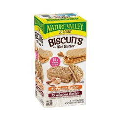 Nature Valley Honey Peanut Butter/Cinnamon Almond Butter Nut Bar, 40.5 oz., 30 Bars/Box (220-01046)