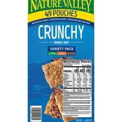 Nature Valley Nut Bar Variety Pack, 1.5 oz., 49 Bars/Box (GEM44136)