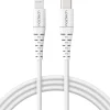 Naztech 14138 4 ft. Fast Charge MFi Lightning to USB-C Cable, White