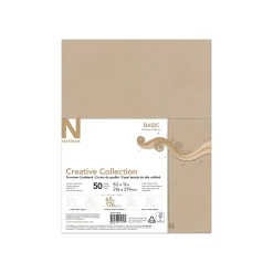 Card Stock*Neenah Paper Creative Collection 65 lb. Cardstock Paper, 8.5" x 11", Tan, 50 Sheets/Pack (91456)