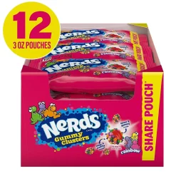 Nerds Rainbow Gummy Clusters Share Pack, 3 oz, 12/PK (220-02360)