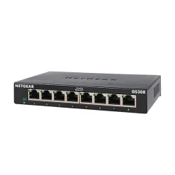 Netgear 300 Series 8-Port Gigabit Ethernet Unmanaged Switch, Black (GS308-300PAS)